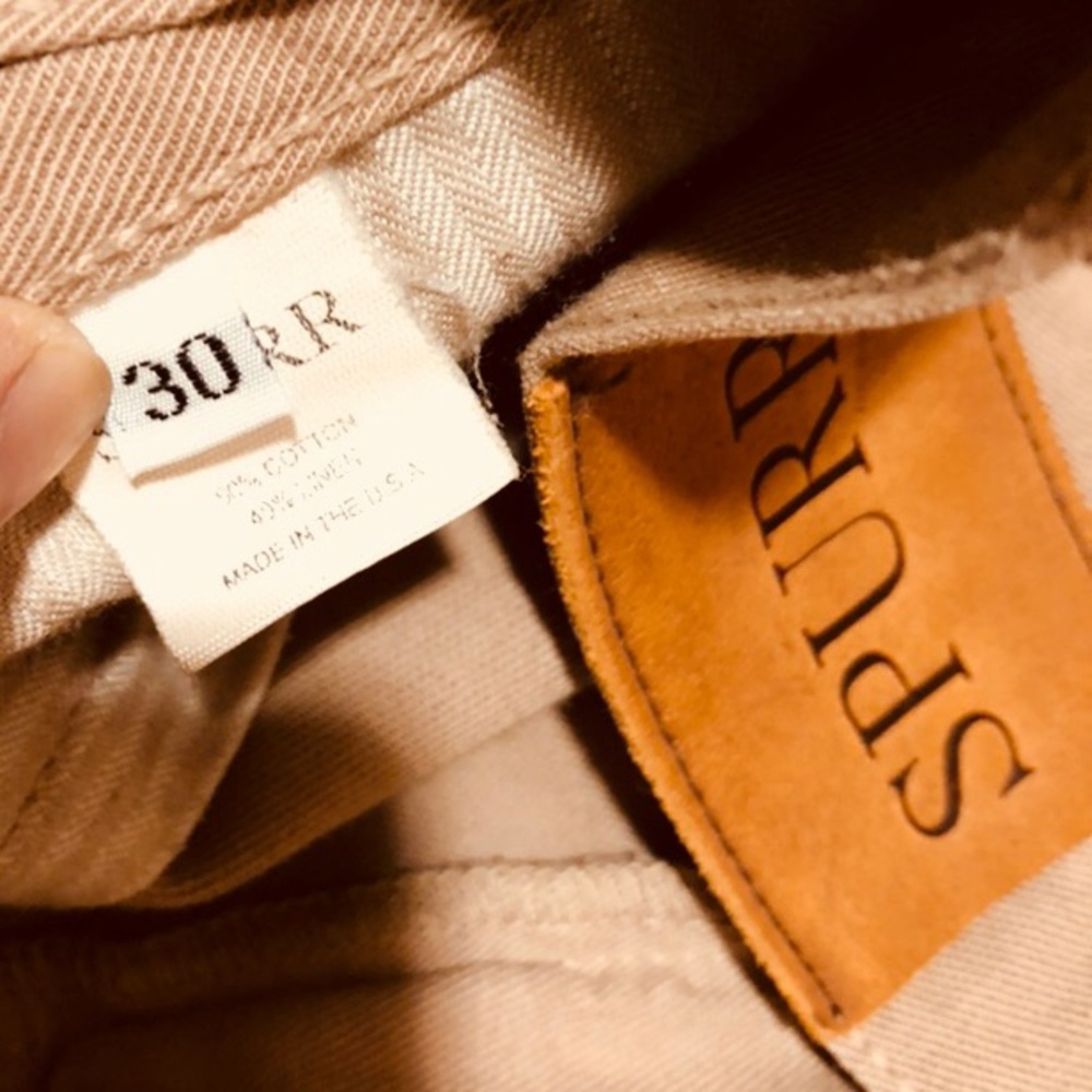 Blue & Cream Spurr By Simon Men’s Chino Pants - Picture 5 of 8